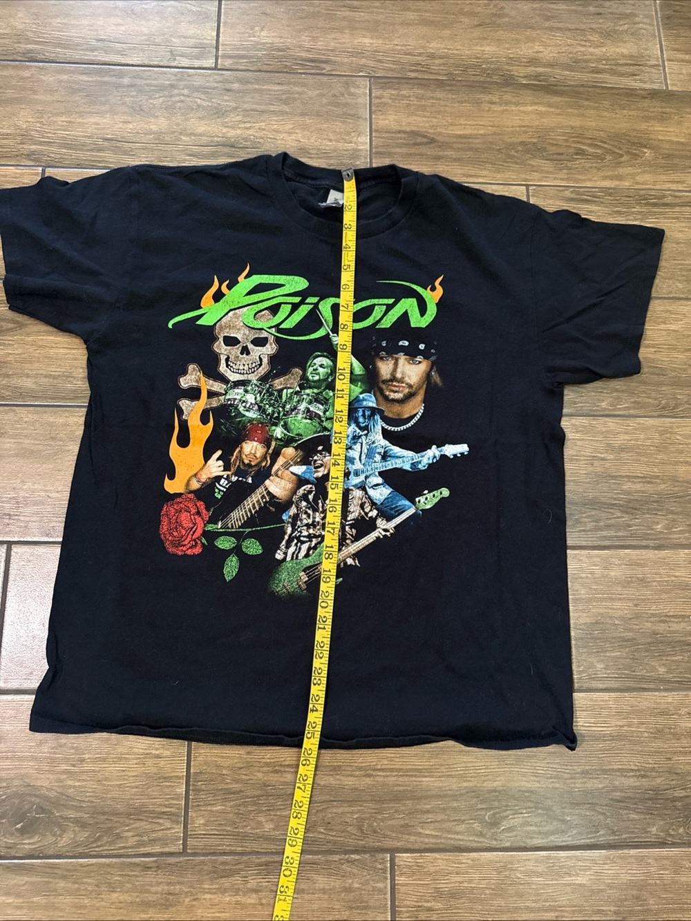 Poison Stadium Tour 2022 T Shirt Black Graphic Band Tee Adult Large - Picture 4 of 6